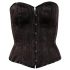 Cottelli - corset brodat pentru petrecere (negru)