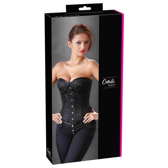 Cottelli - Corset de petrecere brodat (negru) - M