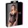 Cottelli - Body din catifea, ajustabil (negru) - 85C/L