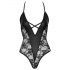 Cottelli Party - body cu model floral (negru) - M