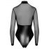 Noir - body lucios și transparent (negru) - XL