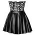 Rochie mini strălucitoare cu dantelă Noir (neagră)  - M