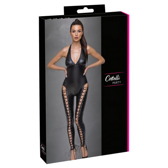 Cottelli Party - Salopetă cu Corset și Guler (negru)