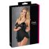 Cottelli - Babydoll lejer, cu volane (negru) - M