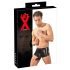 LATEX - boxer cu înveliș pentru penis (negru)