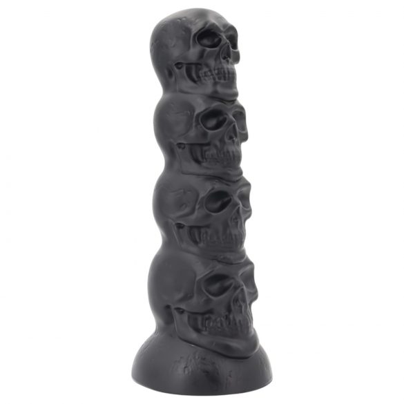 Toppedmonster - dildo craniu - 22 cm (negru)