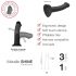 Strap-on-me Metallic Shine M - dildo prietenos cu pielea (roz metalic)