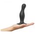 Strap-on-me Curvy M - dildo ondulat cu ventuză (negru)