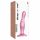 Strap-on-me Curvy M - dildo ondulat cu ventuză (roz)