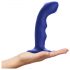 Strap-on-me M - vibrator impermeabil pulsatoriu pentru punctul G (albastru)