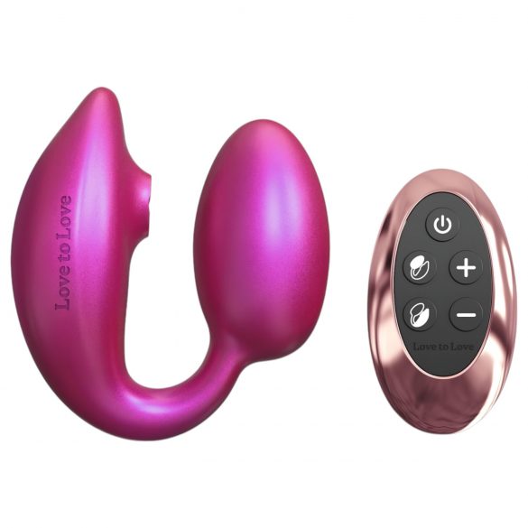 Vibrator pentru punctul G și clitoris Wonderlover (roz metalic)