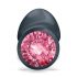 Plug anal Dorcel Geisha Ruby L cu piatră roz (negru)