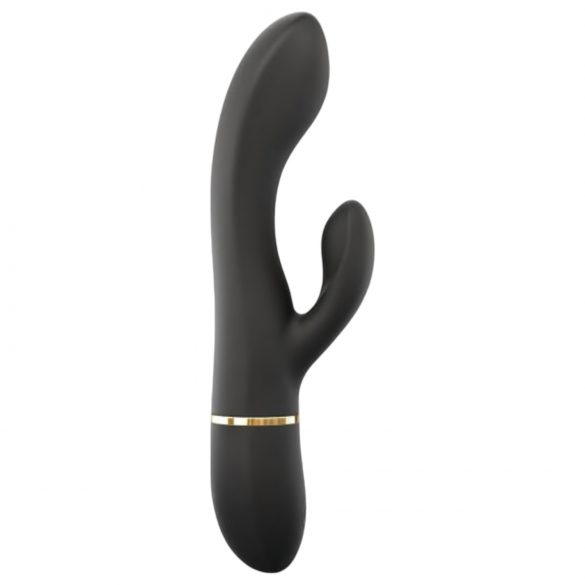 Vibrator Dorcel Glam Rabbit cu acumulator și stimulator clitoridian (negru)