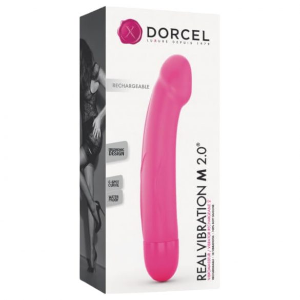 Dorcel Real Vibration M 2.0 - vibrator cu acumulator (roz)