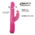 Dorcel Baby Rabbit 2.0 - vibrator roz cu braț pentru clitoris, reîncărcabil