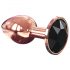 Plug anal Diamond Dorcel S - aluminiu - mic (aur roz)