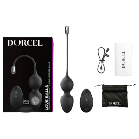 Bile Dorcel Love - duet magnetic cu acumulator și control radio, negre