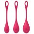 Satisfyer Yoni Power 1 - set de bile geisha - roșu (3 piese)