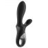 Satisfyer Heat Climax+ - vibrator anal inteligent, încălzitor, cu braț (negru)