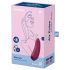 Satisfyer Curvy 1+ - stimulator clitoridian inteligent cu unde de presiune (roșu)