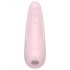 Satisfyer Curvy 2+ - vibrator inteligent cu stimulare clitorală prin unde de aer (roz)