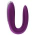 Satisfyer Double Fun - vibrator inteligent pentru cupluri (mov)