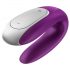 Satisfyer Double Fun - vibrator inteligent pentru cupluri (mov)