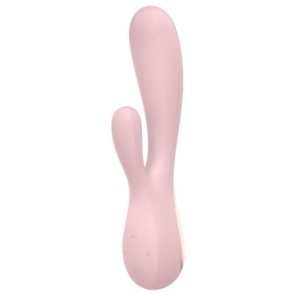 Satisfyer Mono Flex - vibrator inteligent rezistent la apă (roz pal)