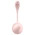 Satisfyer Ribbed Petal - ou vibrant cu telecomandă (roz)