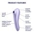 Satisfyer Dual Pleasure - vibrator inteligent cu unde de aer 2în1 (violet)