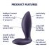 Satisfyer Power Plug - vibrator anal inteligent (mov)