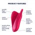 Satisfyer High Fly - vibrator clitoridian reîncărcabil, rezistent la apă (magenta)