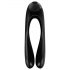 Satisfyer Candy Cane - vibrator cu două brațe, reîncărcabil și impermeabil (negru)