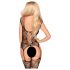 Set erotic din dantelă și plasă deschisă Penthouse Love Bud (negru)  - XL