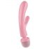 Satisfyer Triple Lover - Vibrator pentru punctul G și masaj (roz)