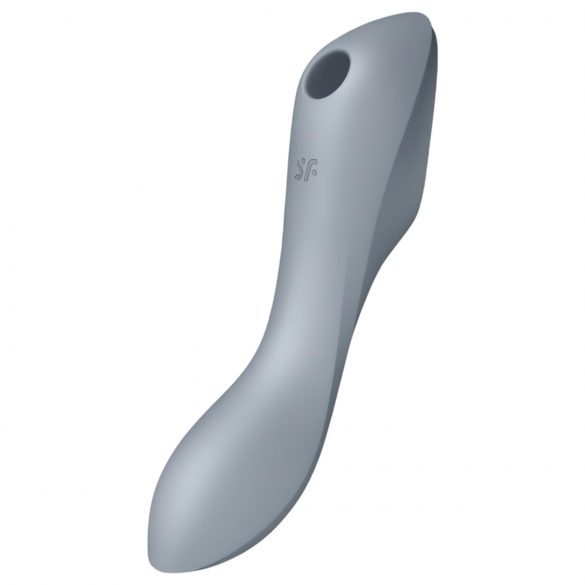 Satisfyer Curvy Trinity 3 - vibrator 2în1 cu unde de aer reîncărcabil (gri)