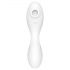 Satisfyer Curvy Trinity 5+ - vibrator inteligent 2 în 1 (alb)