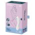 Satisfyer Curvy Trinity 5+ - vibrator inteligent 2 în 1 (alb)