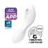 Satisfyer Curvy Trinity 5+ - vibrator inteligent 2 în 1 (alb)