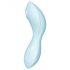 Satisfyer Curvy Trinity 5+ - vibrator inteligent 2în1 (albastru)