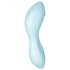 Satisfyer Curvy Trinity 5+ - vibrator inteligent 2în1 (albastru)