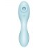 Satisfyer Curvy Trinity 5+ - vibrator inteligent 2în1 (albastru)