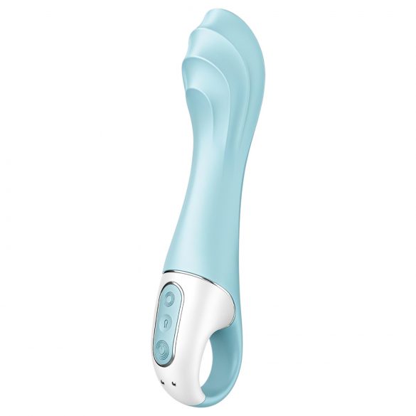 Satisfyer Air Pump Vibrator 5 - vibrator inteligent cu pompă (albastru)