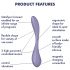 Satisfyer G-spot Flex 5 - vibrator inteligent pentru punctul G (mov)