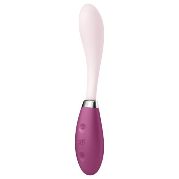 Satisfyer G-Spot Flex 3 - vibrator pentru punctul G cu acumulator (roz-roșu)