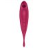 Satisfyer Twirling Pro - vibrator inteligent 2în1 pentru clitoris (roșu)