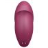 Satisfyer Tap & Climax 1 - Vibrator și stimulent pentru clitoris 2în1 (roșu)