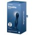 Satisfyer Double Ball-R - dildo ponderat cu ventuză (albastru închis)