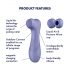 Satisfyer Pro 2 Gen3 - stimulator clitoridian inteligent cu unde de aer (mov)