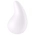 Satisfyer Dew Drop - vibrator clitoridian USB, rezistent la apă (alb)